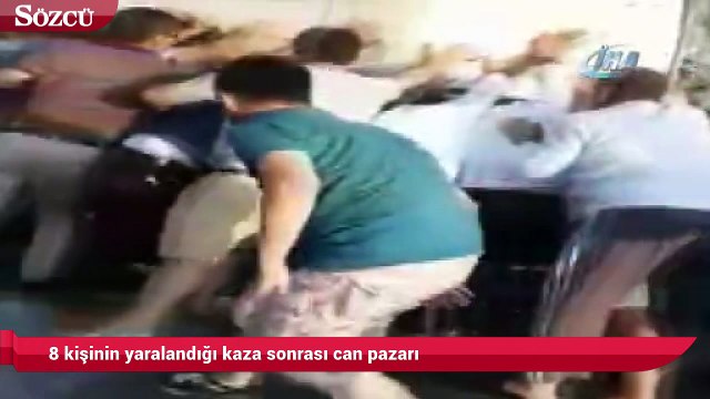 8 kişinin yaralandığı kaza sonrası can pazarı