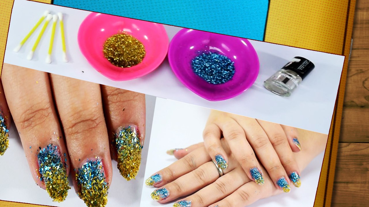 Nail Art DIY | Raksha Bandhan Special: Glitter Ombre Nail Art Design for Rakhi Festival | Boldsky