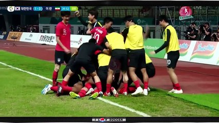 황의조 /이승우 골[ 침대 축구 잠재운 이란전 풀 하이라이트+이승우 부비나이트 댄스 아웃트로] 1080 P [대한민국 2 vs 0 이란] 18'아-겜 16강전 (18.08.23)