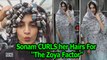 Sonam Kapoor CURLS her Straight Hairs For “The Zoya Factor”