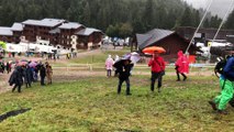 La pluie s’est invitée sur les finales de descente de la Coupe du monde VTT de La Bresse