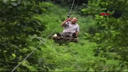 Rize'de İlkel Teleferik Can Aldı