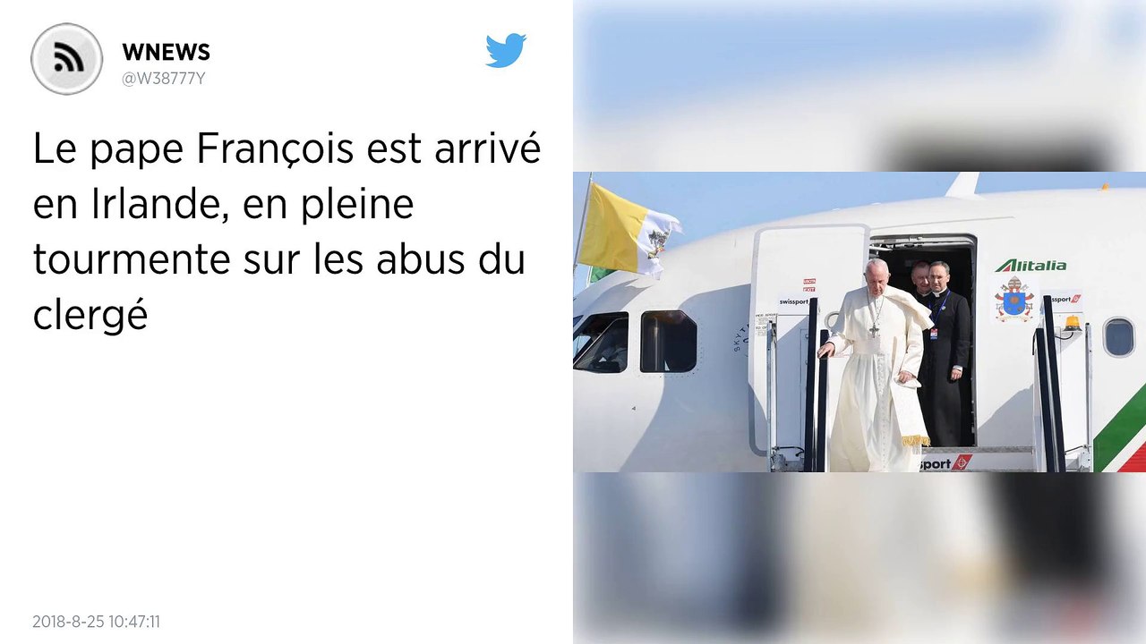 Le pape François en Irlande.