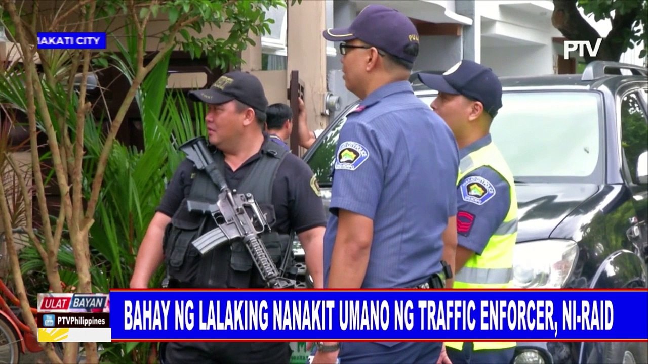 Bahay ng lalaking nanakit umano ng traffic enforcer, ni-raid