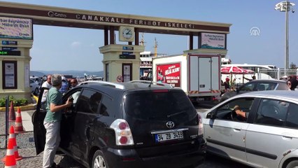 Tatilcilerin dönüş yolculuğu sürüyor - ÇANAKKALE