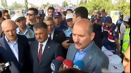 Bakan Soylu, Trafik Denetim Noktasını Ziyaret Etti