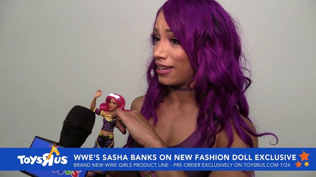 WWE's Sasha Banks on New Fashion Doll Exclusive at Toys R Us
