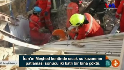 İran’da sıcak su kazanı patladı bina çöktü