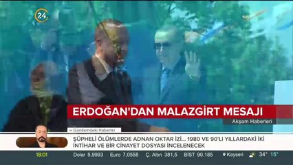 Cumhurbaşkanı Erdoğan'dan Malazgirt Zaferi mesajı