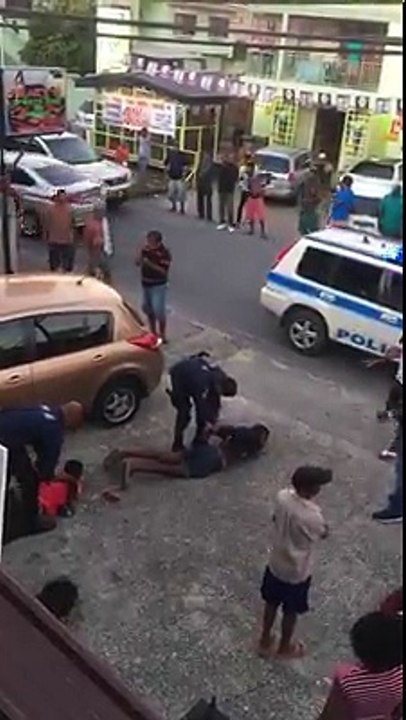 CITIZENS ARREST BANDITSTwo men who attempted to rob a sports bar on Dinsley, Tacarigua were held and subdued by patrons before police arrived to take them awa