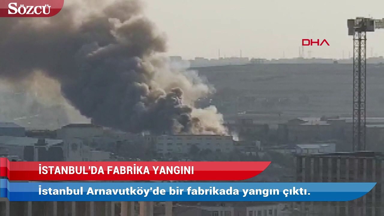 İstanbul’da fabrika yangını! Çok sayıda itfaiye ekibi sevk edildi
