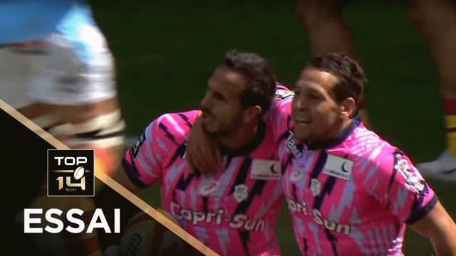 TOP 14 - Essai Kylan HAMDAOUI 1 (SFP) - Perpignan - Paris - J1 - Saison 2018/2019