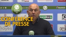 Conférence de presse ESTAC Troyes - FC Metz (0-1) : Rui ALMEIDA (ESTAC) - Frédéric  ANTONETTI (FCM) - 2018/2019