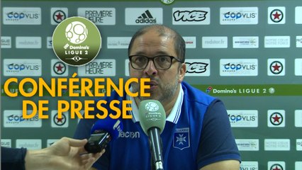 Conférence de presse Red Star  FC - AJ Auxerre (1-0) : Régis BROUARD (RED) - Pablo  CORREA (AJA) - 2018/2019