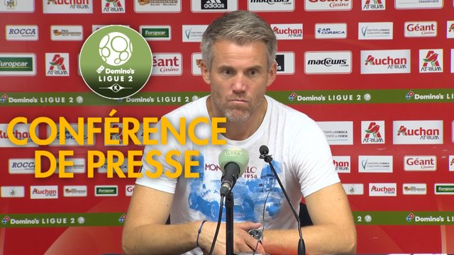 Conférence de presse AC Ajaccio - FC Lorient (0-0) : Olivier PANTALONI (ACA) - Mickaël LANDREAU (FCL) - 2018/2019