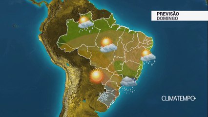 Previsão Brasil – Frente fria avança pelo Sudeste