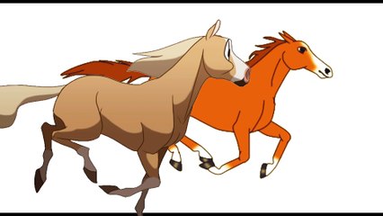 Learn Farm Animals Sounds For Kids / Horse Running Video for Kids