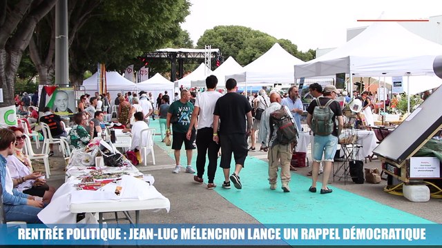 Jean-Luc Mélenchon lance un rappel démocratique pour sa rentrée politique à Marseille