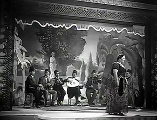 Mary Ezzeldin in 'El Helw Fil Varanda' - A Scene from 'Lahn Al Wafaa' (1955)