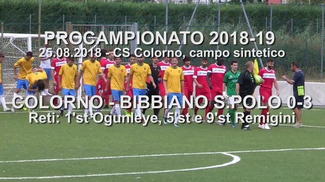 Colorno - Bibbiano S.Polo 0-3, highlights e interviste