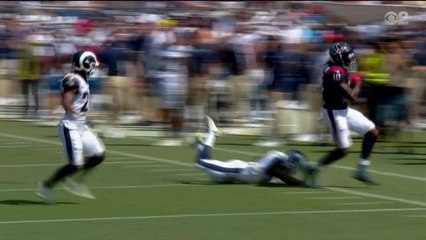 Sammie Coates connects with Brandon Weeden for a 32-yard gain