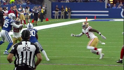 Chester Rogers whips a spin move for extra yards after catch