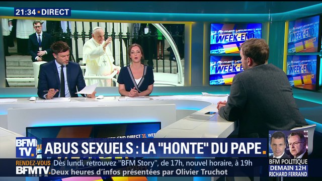 Abus sexuel: le Pape évoque sa honte (2/3)