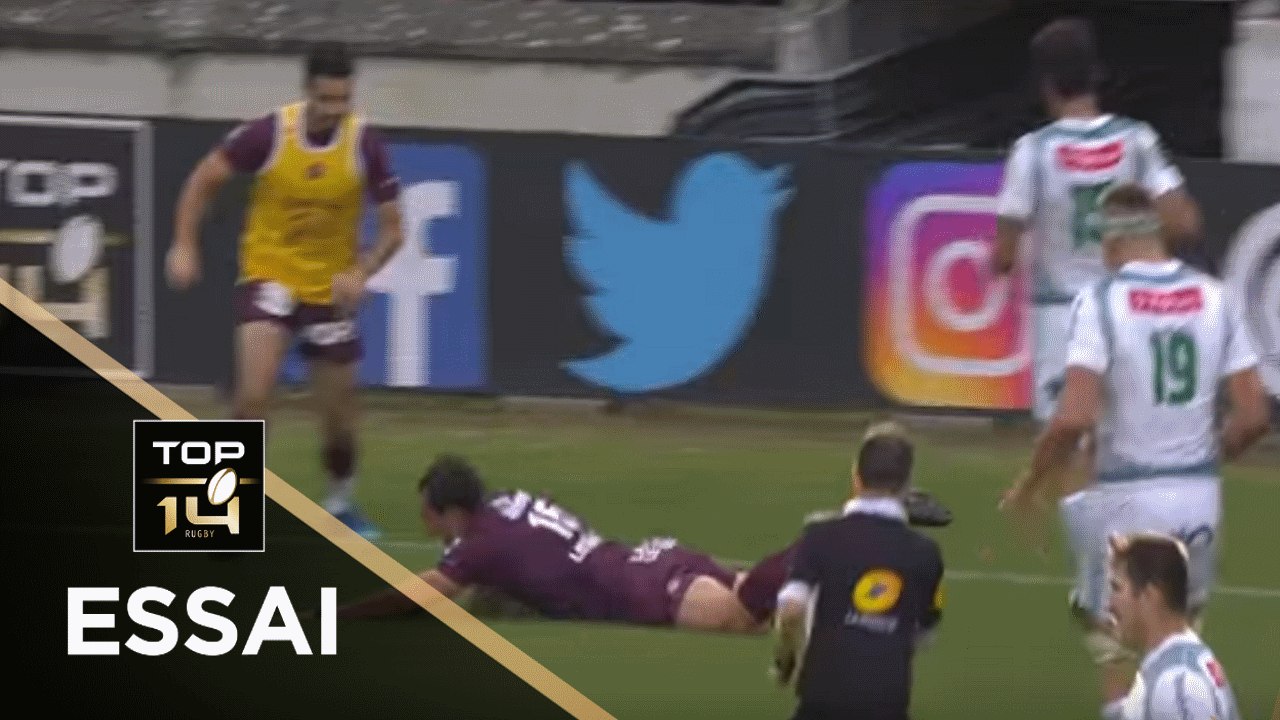 TOP 14 - Essai Nans DUCUING 2 (UBB) - Bordeaux-Bègles - Pau - J1 - Saison 2018/2019