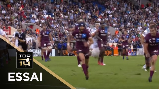 TOP 14 - Essai Romain LONCA 2 (UBB) - Bordeaux-Bègles - Pau - J1 - Saison 2018/2019