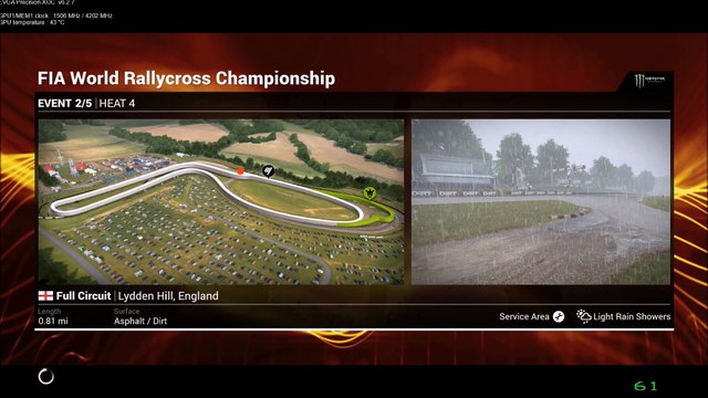 DiRT 4 Fly Cam FIA World RallyX Champs Qual Q4 Lydden Hill UK