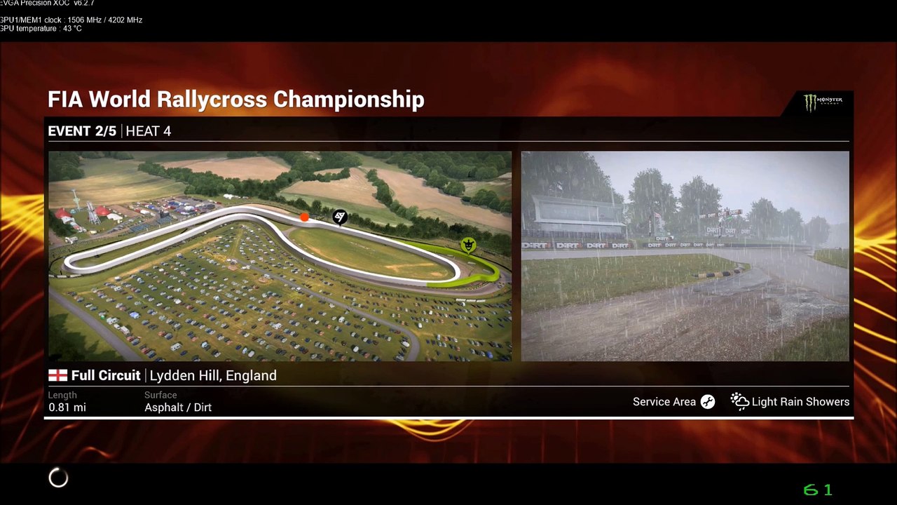 DiRT 4 Fly Cam FIA World RallyX Champs Qual Q4 Lydden Hill UK