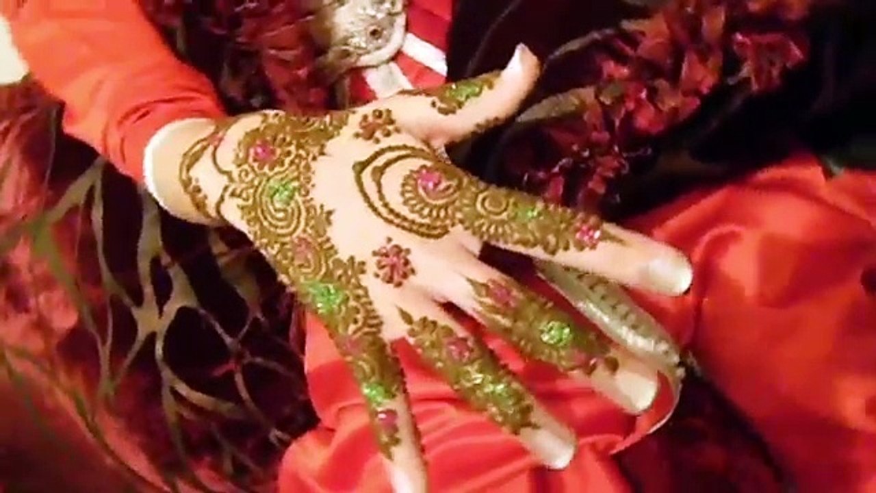 ليلة حناء عروس مع أجمل نقش من إبداعاتي