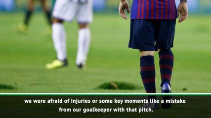 Valverde furious at state of Valladolid pitch