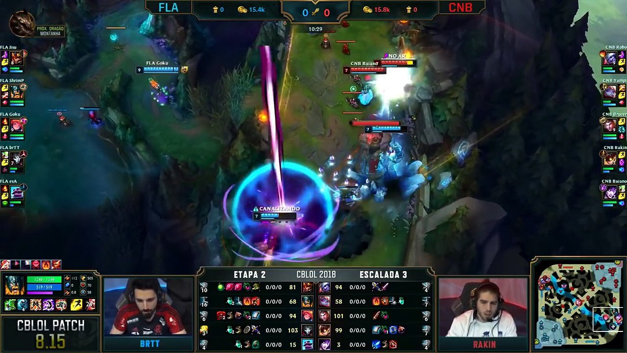 BRTT E RAKIN SAINDO NO SOCO - CBLOL DA ZUEIRA