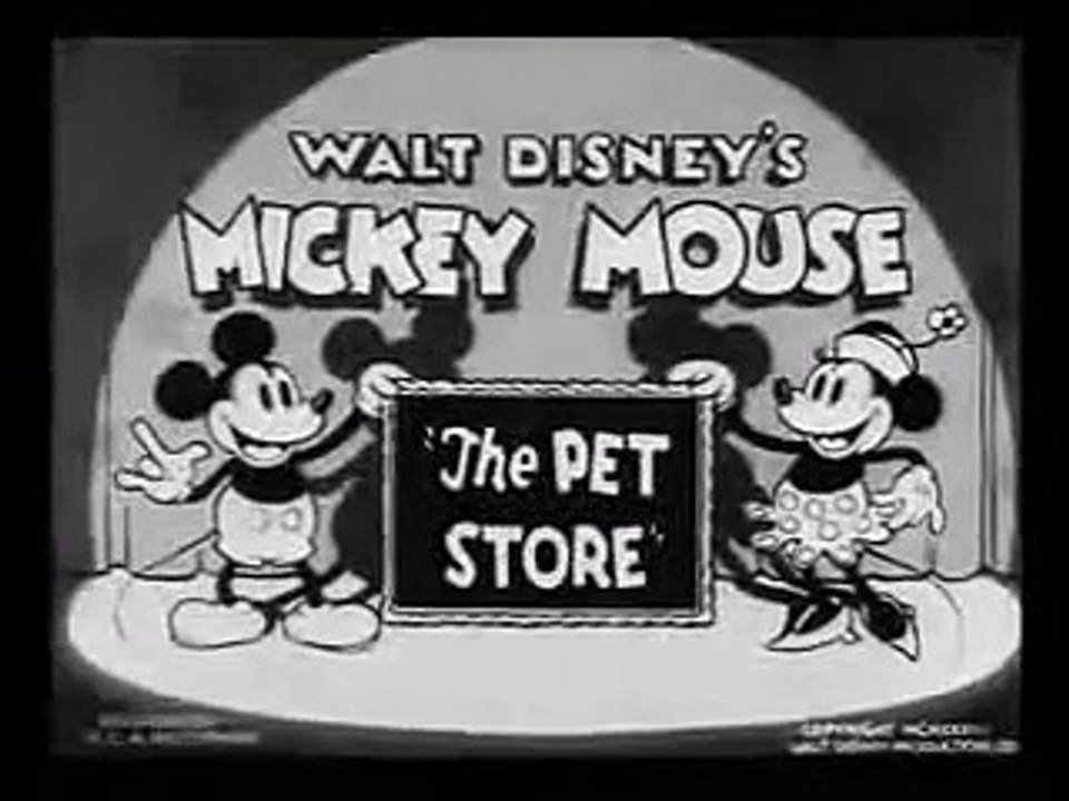 Mickey Mouse The Pet Store 1933