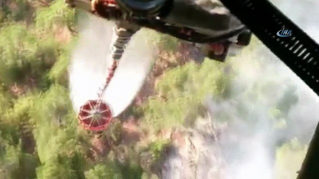 Hatay'da orman yangını... Yangını söndürme çalışmaları sürüyor