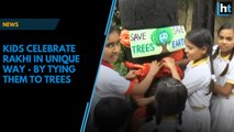 UP kids celebrate rakhi in unique way by tying them to trees