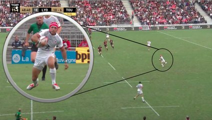 L'incroyable percée de Cheslin Kolbe permettant à Yoann Huget de marquer