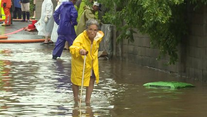 태풍 가자마자 '물폭탄'...잠기고 휩쓸리고 / YTN
