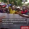 Rohingya refugees demand justice