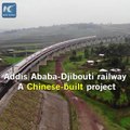 Aerial view of Africa's first electrified railway. The Chinese-built Ethiopia-Djibouti railway cuts travel time from several days to only 10 hours.#ChinaInAfri