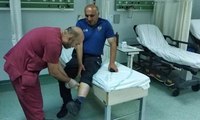 Hastane polisini ısırarak hastanelik etti