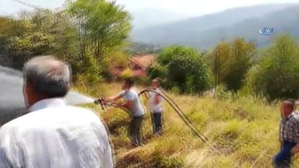 Bahçe Temizliği Yaparken Yangın Çıktı