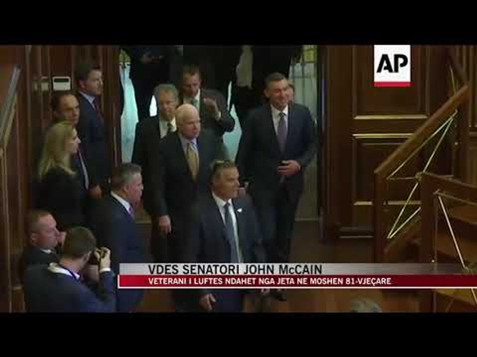 Ndarja nga jeta e senatorit McCain, reagon Tirana dhe Prishtina - News, Lajme - Vizion Plus