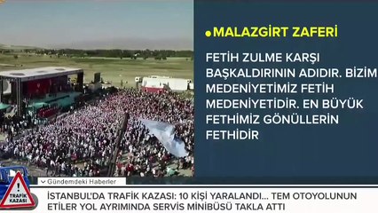 Cumhurbaşkanı Erdoğan: Malazgirt ruhunu yaşatmayı başaramazsak geçmişimizi değil geleceğimizi de kaybederiz