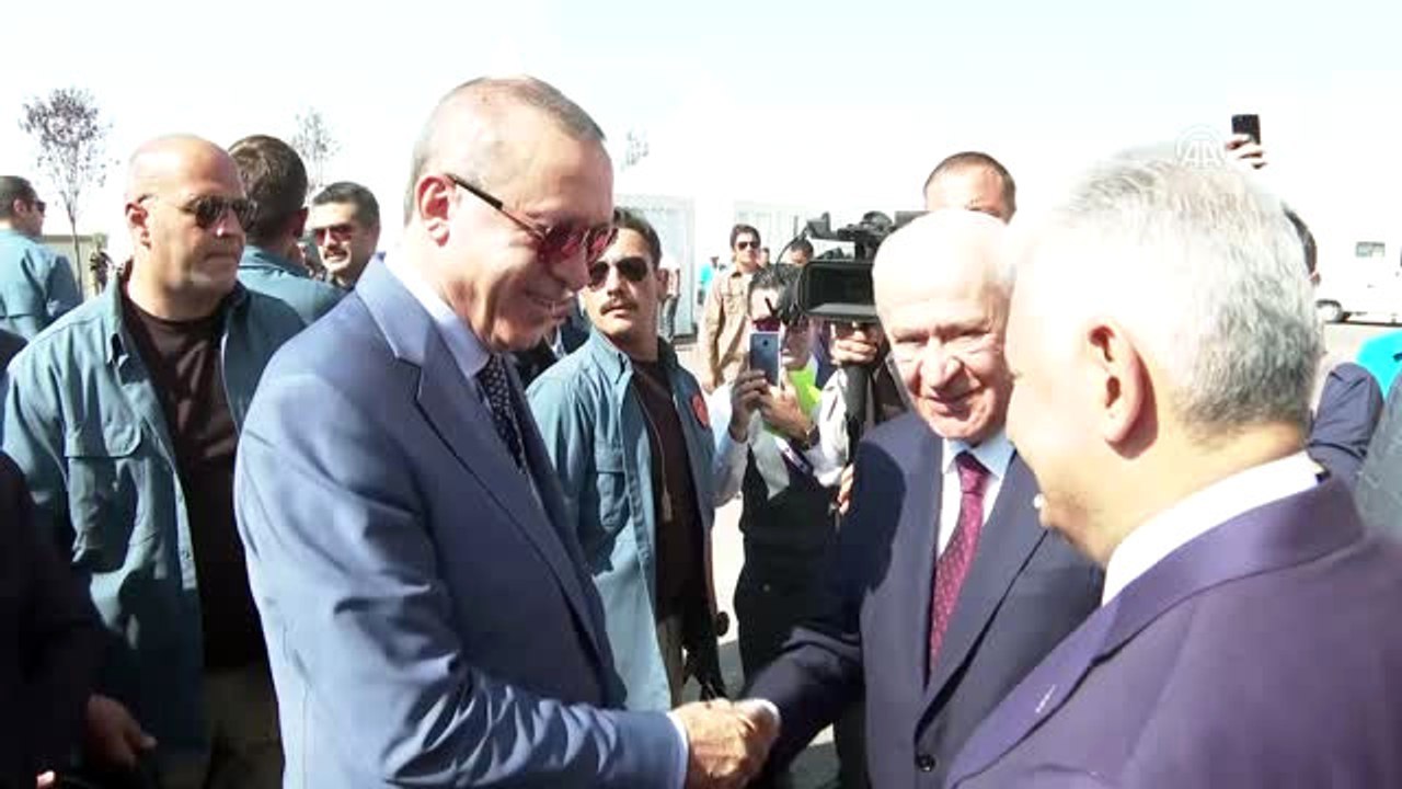 Cumhurbaşkanı Erdoğan, Yıldırım ve Bahçeli ile...