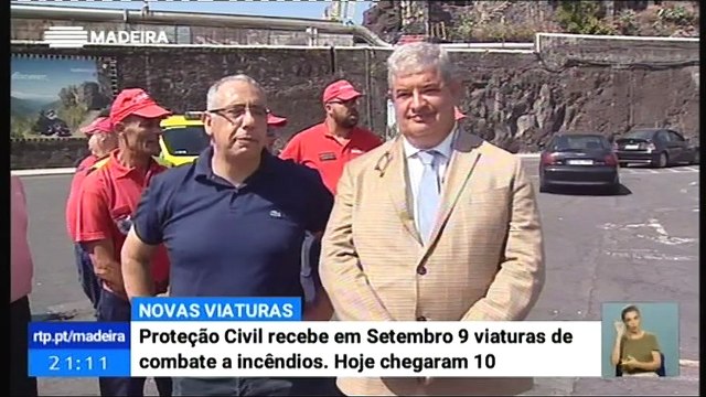 Chegada de Novas Viaturas de Combate a Incêndios através do Ferry