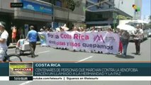 Marchan en Costa Rica en rechazo a la xenofobia