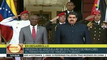 Maduro recibe en Miraflores al primer ministro de Trinidad y Tobago