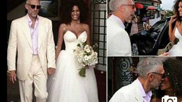 Mariage de Vincent Cassel et le mannequin Tina Kunakey. Les photos du bonheur